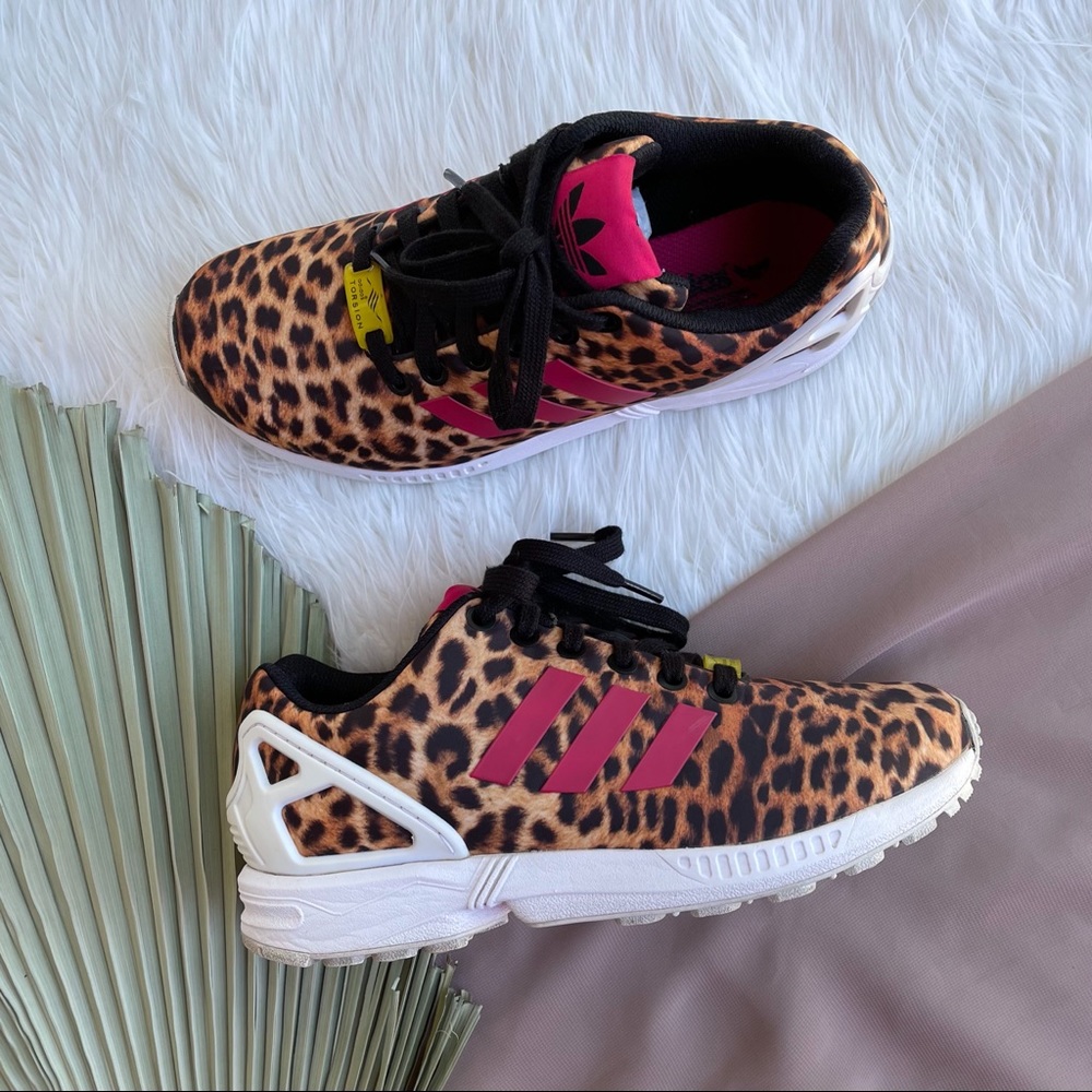 Adidas Torsion ZX Flux Leopard Sneaker Size 6